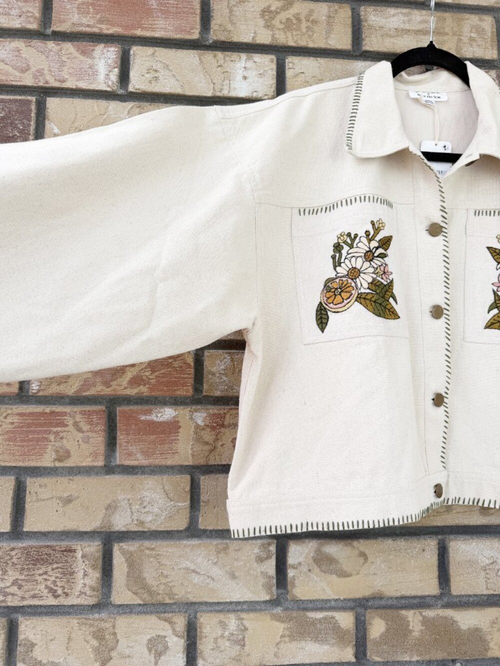 Free People x Denim and Bone Woodlands Embroidered Jacket - Picture 8 of 15